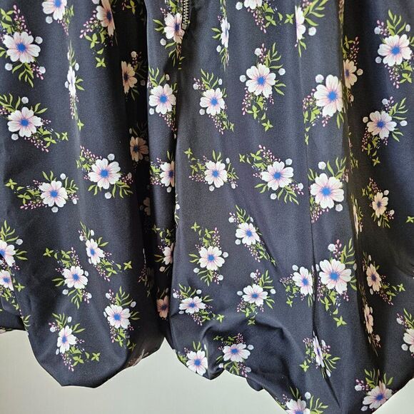 NWT FREE PEOPLE FLORAL IN A BUBBLE MINI DRESS OB1725278 SIZE L / 12 - Picture 9 of 16